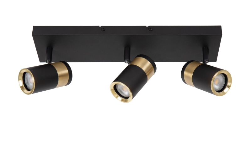 Lucide GORIK - Ceiling spotlight - 3xGU10 - Black